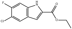 Ethyl 5-chloro-6-fluoro-1H-indole-2-carboxylate Struktur