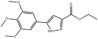 ethyl 5-(3,4,5-trimethoxyphenyl)-1H-pyrazole-3-carboxylate Struktur