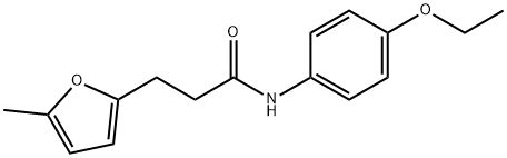 N-(4-ethoxyphenyl)-3-(5-methylfuran-2-yl)propanamide Struktur