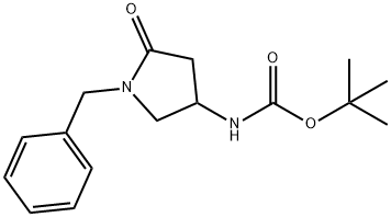 tert-Butyl (1-benzyl-5-oxopyrrolidin-3-yl)carbamate Struktur