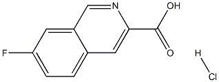 7-Fluoroisoquinoline-3-carboxylic acid hydrochloride Struktur