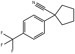 1-(4-(TRIFLUOROMETHYL)PHENYL)CYCLOPENTANECARBONITRILE Struktur