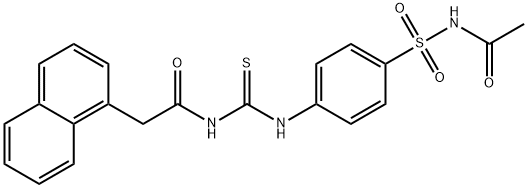 N-[({4-[(acetylamino)sulfonyl]phenyl}amino)carbonothioyl]-2-(1-naphthyl)acetamide Struktur