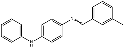 N-(3-methylbenzylidene)-N'-phenyl-1,4-benzenediamine Struktur