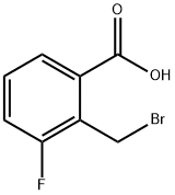 2-(Bromomethyl)-3-fluorobenzoic acid Struktur