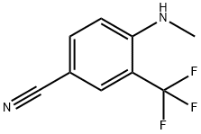 4-Methylamino-3-trifluoromethyl-benzonitrile Struktur