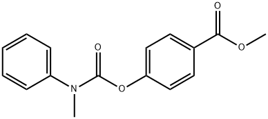 methyl 4-((methyl(phenyl)carbamoyl)oxy)benzoate Struktur