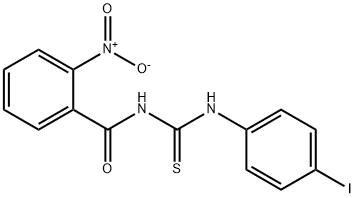 N-{[(4-iodophenyl)amino]carbonothioyl}-2-nitrobenzamide Struktur