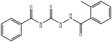 N-{[2-(2-methylbenzoyl)hydrazino]carbonothioyl}benzamide Struktur