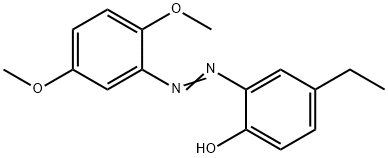 2-[(2,5-dimethoxyphenyl)diazenyl]-4-ethylphenol Struktur