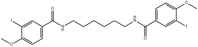 N,N'-1,6-hexanediylbis(3-iodo-4-methoxybenzamide) Struktur