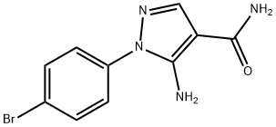 5-Amino-1-(4-bromo-phenyl)-1H-pyrazole-4-carboxylic acid amide Struktur