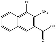 3-amino-4-bromo-2-naphthoic acid Struktur