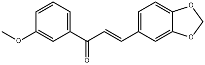 (2E)-3-(2H-1,3-benzodioxol-5-yl)-1-(3-methoxyphenyl)prop-2-en-1-one Struktur