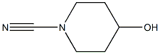 1-Piperidinecarbonitrile, 4-hydroxy- Struktur