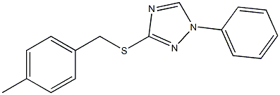 3-[(4-methylphenyl)methylsulfanyl]-1-phenyl-1,2,4-triazole Struktur