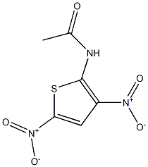 N-(3,5-dinitrothiophen-2-yl)acetamide Struktur