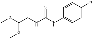 1-(4-chlorophenyl)-3-(2,2-dimethoxyethyl)thiourea Struktur