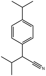 3-methyl-2-[4-(propan-2-yl)phenyl]butanenitrile Struktur