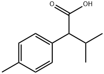 3-methyl-2-(4-methylphenyl)butanoic acid Struktur