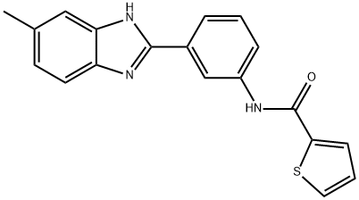 N-[3-(6-methyl-1H-benzimidazol-2-yl)phenyl]thiophene-2-carboxamide Struktur