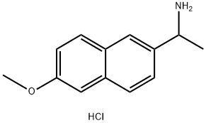 [1-(6-methoxy-2-naphthyl)ethyl]amine hydrochloride Struktur