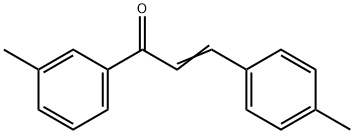 (2E)-1-(3-methylphenyl)-3-(4-methylphenyl)prop-2-en-1-one Struktur