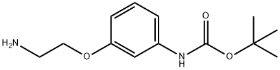 tert-butyl N-[3-(2-aminoethoxy)phenyl]carbamate Struktur