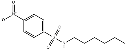 Benzenesulfonamide,N-hexyl-4-nitro- Struktur