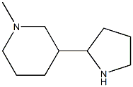 1-methyl-3-pyrrolidin-2-ylpiperidine Struktur