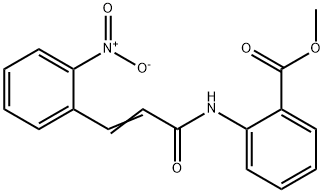 methyl 2-{[(2E)-3-(2-nitrophenyl)prop-2-enoyl]amino}benzoate Struktur