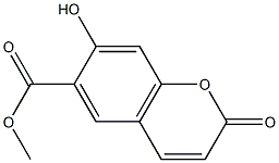 methyl 7-hydroxy-2-oxo-chromene-6-carboxylate Struktur