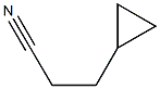 Cyclopropanepropanenitrile Struktur