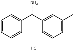 [(3-METHYLPHENYL)(PHENYL)METHYL]AMINE HYDROCHLORIDE Struktur