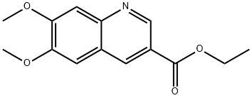 3-Quinolinecarboxylic acid, 6,7-dimethoxy-, ethyl ester Struktur