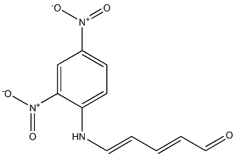 5-[(2,4-dinitrophenyl)amino]penta-2,4-dienal Struktur