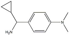 4-[AMINO(CYCLOPROPYL)METHYL]-N,N-DIMETHYLANILINE Structure