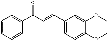 2-Propen-1-one,3-(3,4-dimethoxyphenyl)-1-phenyl-, (2E)- Struktur