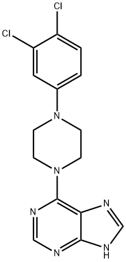 6-(4-(3,4-dichlorophenyl)piperazin-1-yl)-9H-purine Struktur