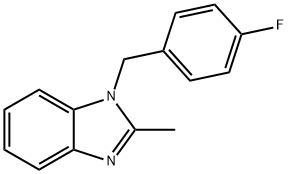 1-(4-fluorobenzyl)-2-methyl-1H-benzo[d]imidazole Struktur