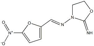 3-Oxazolidinamine,2-imino-N-[(5-nitro-2-furanyl)methylene]- Struktur