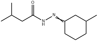 3-methyl-N-[(E)-(3-methylcyclohexylidene)amino]butanamide Struktur