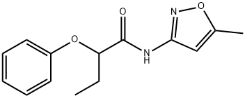 N-(5-methyl-1,2-oxazol-3-yl)-2-phenoxybutanamide Struktur