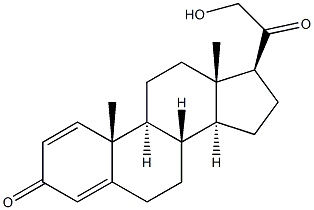 Pregna-1,4-diene-3,20-dione,21-hydroxy- (7CI,8CI,9CI) Struktur