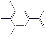 1-(3,5-dibromo-4-methylphenyl)ethanone Struktur