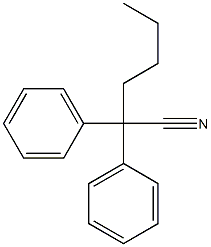 Benzeneacetonitrile, a-butyl-a-phenyl- Struktur