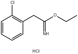 ethyl 2-(2-chlorophenyl)ethanecarboximidate hydrochloride Struktur