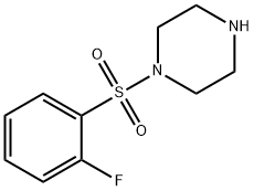 1-(2-fluorophenyl)sulfonylpiperazine Struktur