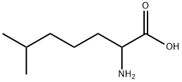 RS-2-amino-6-methyl-Heptanoic acid Struktur