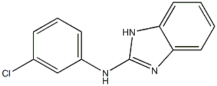 1H-Benzimidazol-2-amine, N-(3-chlorophenyl)- Struktur